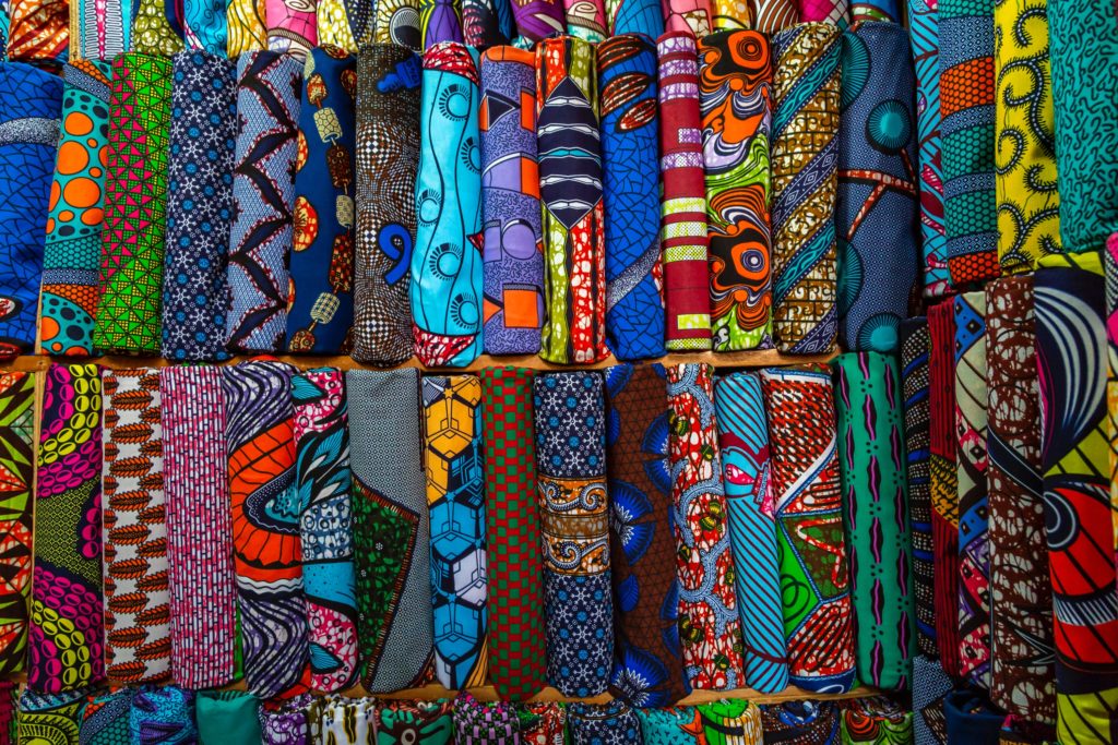 Why everyone needs a creative outlet.Assorted-color African
 textiles 